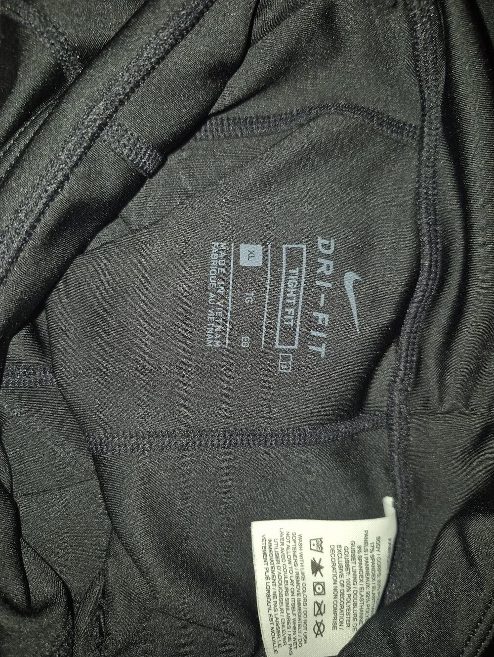 Nike Black Kids Athletic Bike Shorts with White Swoosh